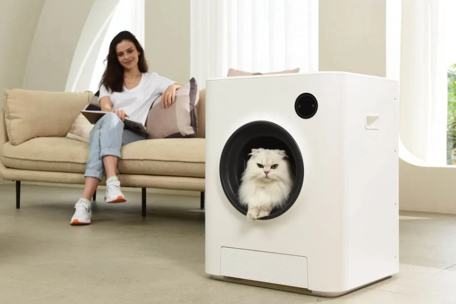 self clean cat litter box